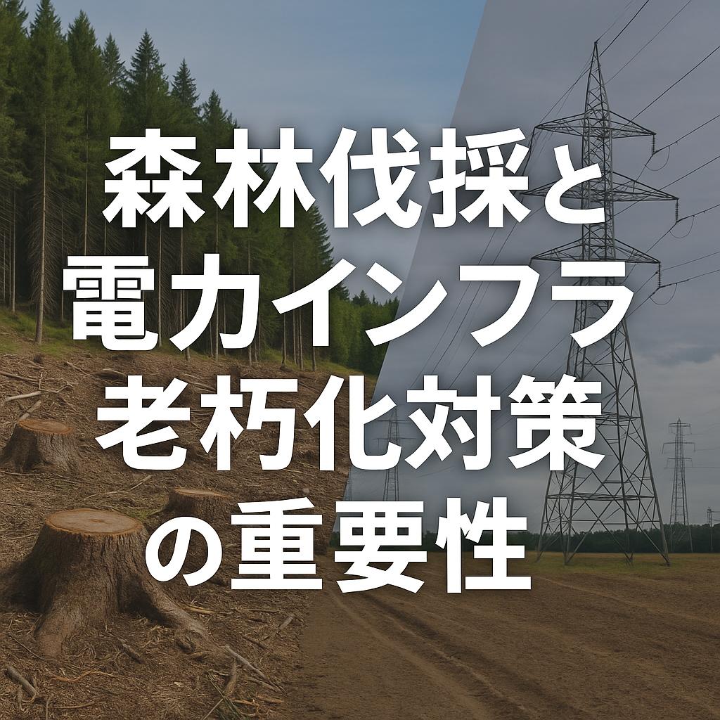 森林伐採と電力インフラ老朽化対策の重要性